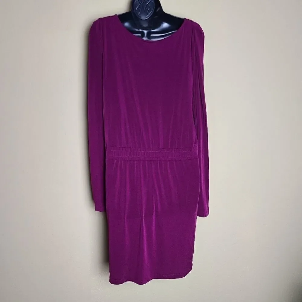 BCBGeneration Purple Long Sleeve Dress